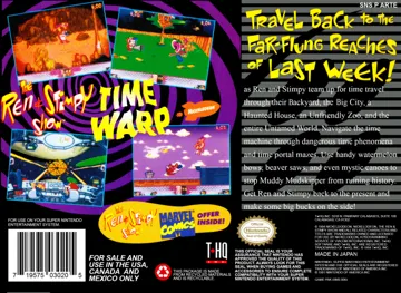 Ren & Stimpy Show, The - Time Warp (USA) box cover back